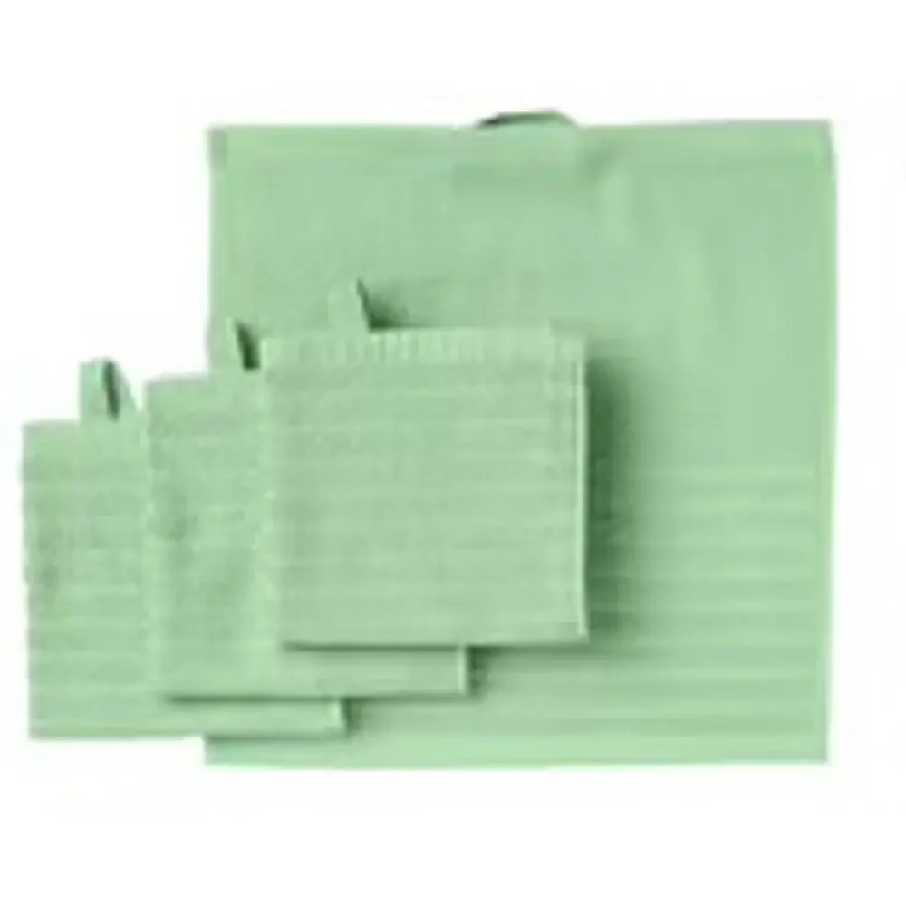 IKEA VÅGSJÖN Light Green Washcloth 4 Pack for Practical Everyday Luxury